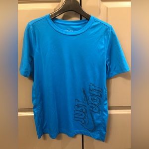 Nike youth XL blue “Just Do It” dry-fit shirt
